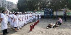 高唐县人民医院开展消防器材实地演练培训活动